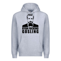 Heather Grey ryan fucking gosling Premium Hoodie - tuanDangUi