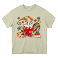 Mossy cup of chocolate and cookies Heavy Core Tee - MaliasSmallBusiness