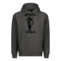 Charcoal Heather lawrence welk   name   the black stencil Premium Hoodie - tuanDangUi