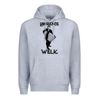 Heather Grey lawrence welk   name   the black stencil Premium Hoodie - tuanDangUi