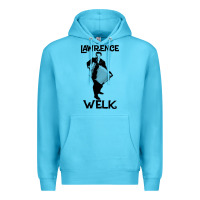 Ocean Blue lawrence welk   name   the black stencil Premium Hoodie - tuanDangUi