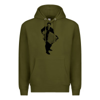 Army Green lawrence welk   no name   the black stencil Premium Hoodie - tuanDangUi