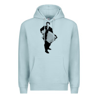 Blue Mist lawrence welk   no name   the black stencil Premium Hoodie - tuanDangUi