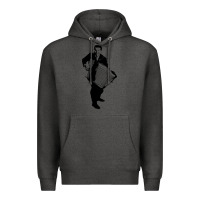 Charcoal Heather lawrence welk   no name   the black stencil Premium Hoodie - tuanDangUi