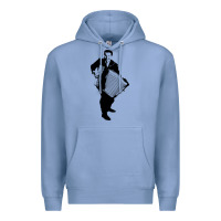 Colony Blue lawrence welk   no name   the black stencil Premium Hoodie - tuanDangUi