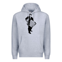 Heather Grey lawrence welk   no name   the black stencil Premium Hoodie - tuanDangUi