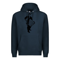 Navy lawrence welk   no name   the black stencil Premium Hoodie - tuanDangUi