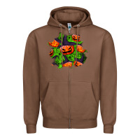 Chestnut halloween pumpkin patch Zipper Hoodie - BundleAndBundleShop