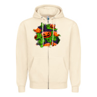 Sandshell halloween pumpkin patch Zipper Hoodie - BundleAndBundleShop