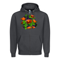 Smoke halloween pumpkin patch Zipper Hoodie - BundleAndBundleShop