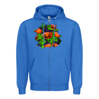 True Royal halloween pumpkin patch Zipper Hoodie - BundleAndBundleShop