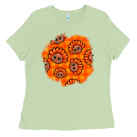 Matcha Thanksgiving Turkey With Tartan Patch Ladies Tee - BundleAndBundleShop