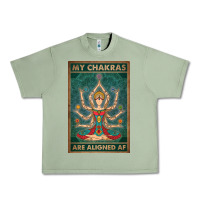 Oil Green my chakras are aligned af vintage yoga meditation Urban Heavy Tee - tuanDangUi
