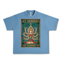 Pebble Blue my chakras are aligned af vintage yoga meditation Urban Heavy Tee - tuanDangUi