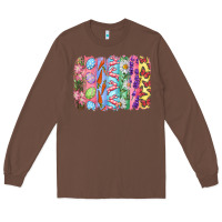Chestnut Easter Brushstrokes Long Sleeve Tee - RanaPortraitStore