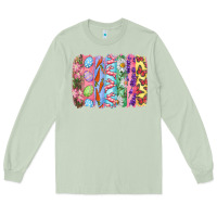 Matcha Easter Brushstrokes Long Sleeve Tee - RanaPortraitStore