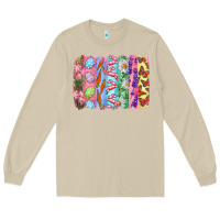 Mushroom Easter Brushstrokes Long Sleeve Tee - RanaPortraitStore