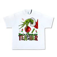 White Christmas Character Urban Heavy Tee - NancyCooperArtShop