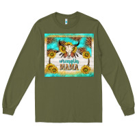 Army Green wranglin mama Long Sleeve Tee - TumblerDesignByShophia