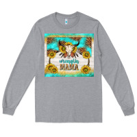 Heather Grey wranglin mama Long Sleeve Tee - TumblerDesignByShophia