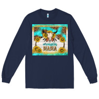 Navy wranglin mama Long Sleeve Tee - TumblerDesignByShophia