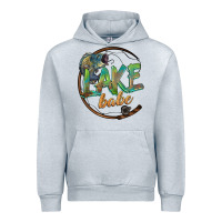 Heather Grey lake babe Urban Hoodie - BarkalooDesign
