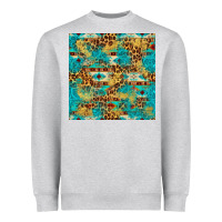 Heather Grey western aztec leopard glitter seamless pattern Heavyweight Sweatshirt - FaDigitalArtStudio