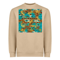 Mushroom western aztec leopard glitter seamless pattern Heavyweight Sweatshirt - FaDigitalArtStudio