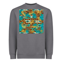 Storm western aztec leopard glitter seamless pattern Heavyweight Sweatshirt - FaDigitalArtStudio