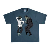 Midnight Navy pulp frankenstein Urban Heavy Tee - tuanDangUi