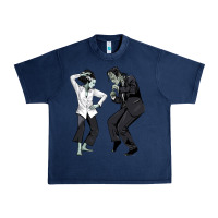 Navy pulp frankenstein Urban Heavy Tee - tuanDangUi