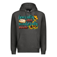 Charcoal Heather Fearfully And Wonderfully Made Premium Hoodie - BundleAndBundleShop