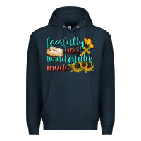 Navy Fearfully And Wonderfully Made Premium Hoodie - BundleAndBundleShop
