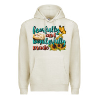 Oatmeal Heather Fearfully And Wonderfully Made Premium Hoodie - BundleAndBundleShop