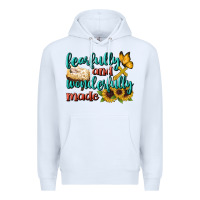 White Fearfully And Wonderfully Made Premium Hoodie - BundleAndBundleShop