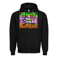 Black salem witch company tumbler Zipper Hoodie - BundleAndBundleShop