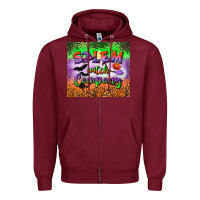 Burgundy salem witch company tumbler Zipper Hoodie - BundleAndBundleShop