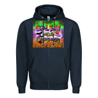 Navy salem witch company tumbler Zipper Hoodie - BundleAndBundleShop