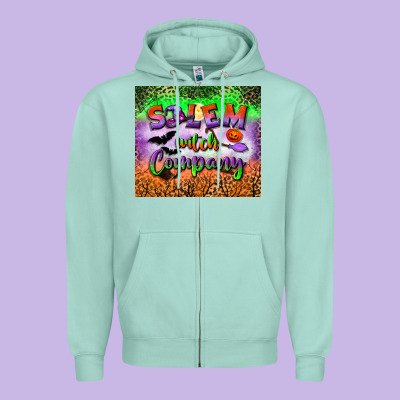 Salem Witch Company Tumbler Zipper Hoodie Designed By Bundleandbundleshop
