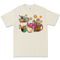 Bone Western Cowgirl Coffee Cup Bbs Premium Tee - BundleAndBundleShop