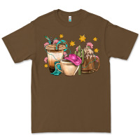 Cacao Western Cowgirl Coffee Cup Bbs Premium Tee - BundleAndBundleShop