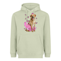 Matcha Labrador Retriever Dog With Tutu Heavyweight Hoodie - LillyAllenDesigns