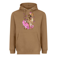 Toasted Coconut Labrador Retriever Dog With Tutu Heavyweight Hoodie - LillyAllenDesigns