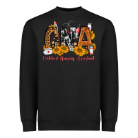 Black Cna Certified Nursing Assistant Heavyweight Sweatshirt - FaDigitalArtStudio