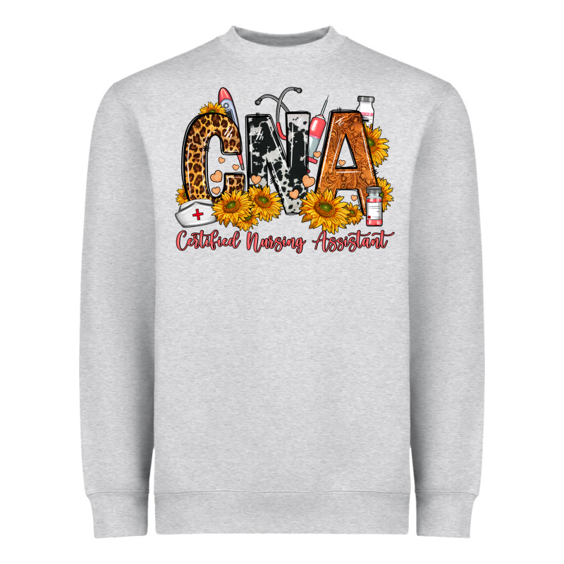 Cna Certified Nursing Assistant Heavyweight Sweatshirt by FaDigitalArtStudio | Teevron
