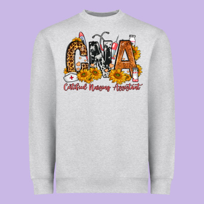 Cna Certified Nursing Assistant Heavyweight Sweatshirt Designed By Fadigitalartstudio
