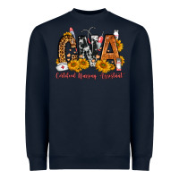 Navy Cna Certified Nursing Assistant Heavyweight Sweatshirt - FaDigitalArtStudio