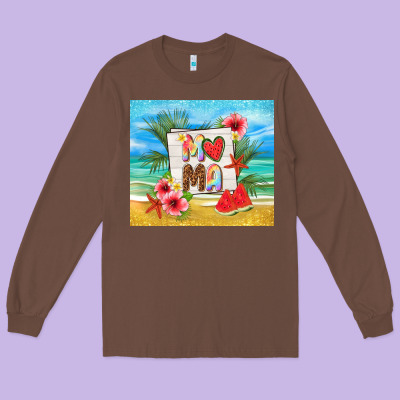 Summer Mama Long Sleeve Tee Designed By Tumblerdesignbyshophia
