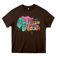 Chocolate Brown if you aint crockin you aint rockin Heavy Core Tee - MaliasSmallBusiness