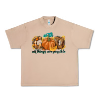 Burro With God All Things Are Possible Urban Heavy Tee - texasbilliewilder